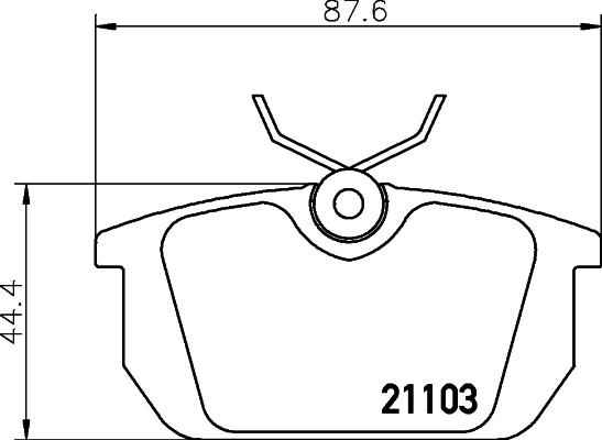 Cobreq N-824 - Тормозные колодки, дисковые, комплект autospares.lv