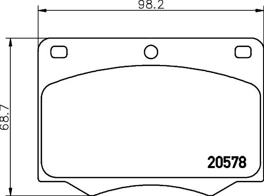 Cobreq N-303 - Тормозные колодки, дисковые, комплект autospares.lv