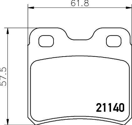 Cobreq N-326 - Тормозные колодки, дисковые, комплект autospares.lv