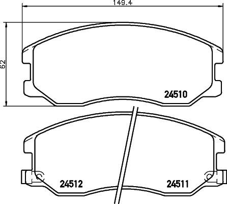 Cobreq N-371 - Тормозные колодки, дисковые, комплект autospares.lv