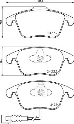 Cobreq N-294 - Тормозные колодки, дисковые, комплект autospares.lv