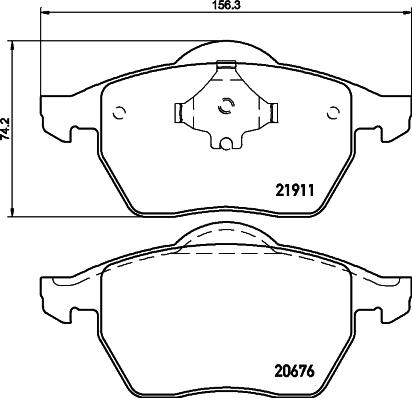 Cobreq N-255 - Тормозные колодки, дисковые, комплект autospares.lv