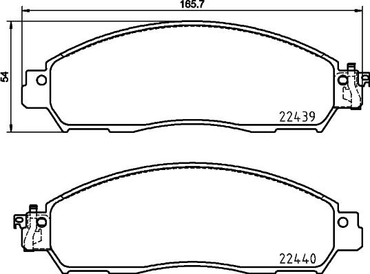 Cobreq N-2090 - Тормозные колодки, дисковые, комплект autospares.lv