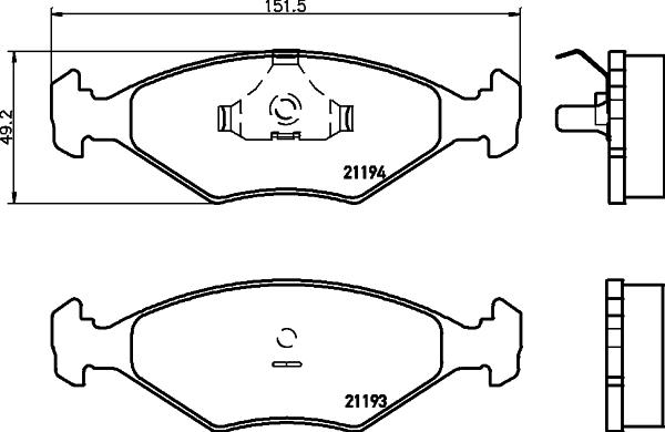 Cobreq N-209 - Тормозные колодки, дисковые, комплект autospares.lv