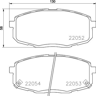 Cobreq N-2045 - Тормозные колодки, дисковые, комплект autospares.lv