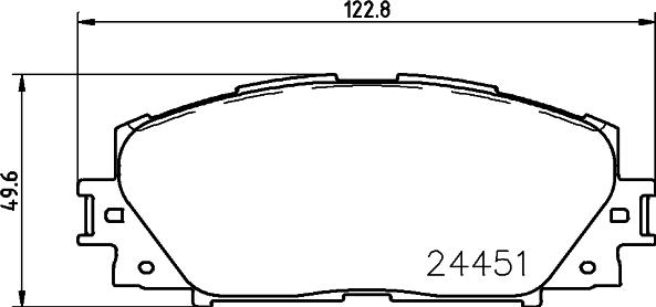 Cobreq N-2048 - Тормозные колодки, дисковые, комплект autospares.lv
