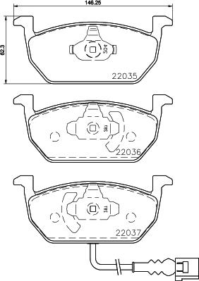 Cobreq N-2042 - Тормозные колодки, дисковые, комплект autospares.lv