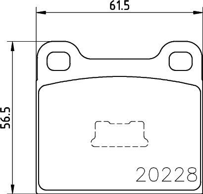 Cobreq N-204 - Тормозные колодки, дисковые, комплект autospares.lv