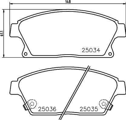 Cobreq N-2012 - Тормозные колодки, дисковые, комплект autospares.lv