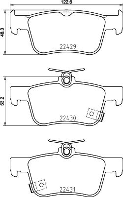 Cobreq N-2039 - Тормозные колодки, дисковые, комплект autospares.lv