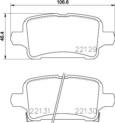 Cobreq N-2033 - Тормозные колодки, дисковые, комплект autospares.lv