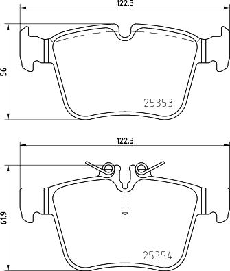 Cobreq N-2023 - Тормозные колодки, дисковые, комплект autospares.lv