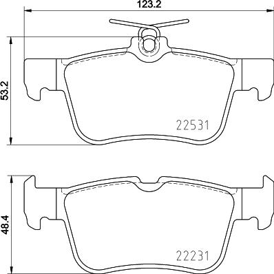 Cobreq N-2115 - Тормозные колодки, дисковые, комплект autospares.lv