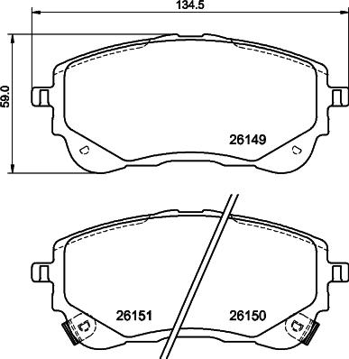 Cobreq N-2123 - Тормозные колодки, дисковые, комплект autospares.lv