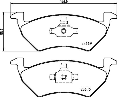 Cobreq N-286 - Тормозные колодки, дисковые, комплект autospares.lv