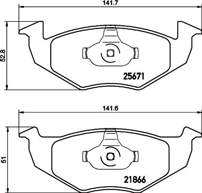 Cobreq N-288 - Тормозные колодки, дисковые, комплект autospares.lv