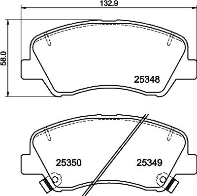 Cobreq N-2257 - Тормозные колодки, дисковые, комплект autospares.lv