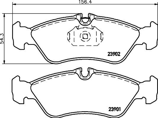 Cobreq N-727 - Тормозные колодки, дисковые, комплект autospares.lv