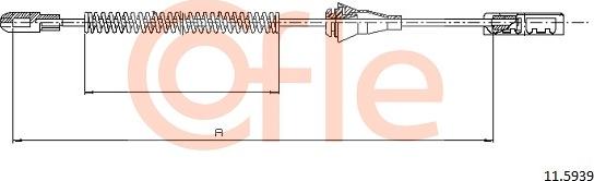 Cofle 92.11.5939 - Тросик, cтояночный тормоз autospares.lv