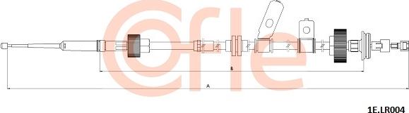 Cofle 92.1E.LR004 - Тросик, cтояночный тормоз autospares.lv