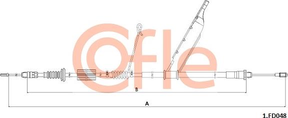 Cofle 92.1.FD048 - Тросик, cтояночный тормоз autospares.lv