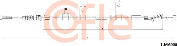 Cofle 92.1.MA006 - Тросик, cтояночный тормоз autospares.lv