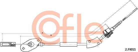 Cofle 92.2.FI011 - Трос, управление сцеплением autospares.lv