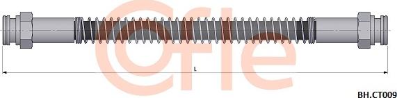 Cofle 92.BH.CT009 - Тормозной шланг autospares.lv