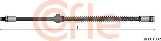 Cofle 92.BH.CT002 - Тормозной шланг autospares.lv