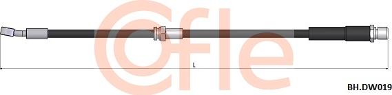 Cofle 92.BH.DW019 - Тормозной шланг autospares.lv