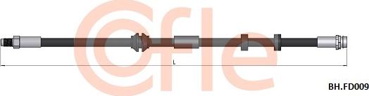 Cofle 92.BH.FD009 - Тормозной шланг autospares.lv