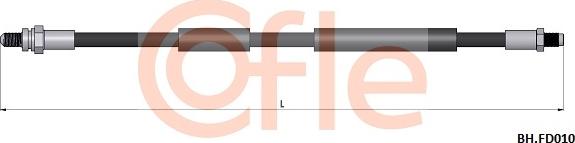 Cofle 92.BH.FD010 - Тормозной шланг autospares.lv