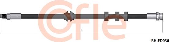 Cofle 92.BH.FD036 - Тормозной шланг autospares.lv