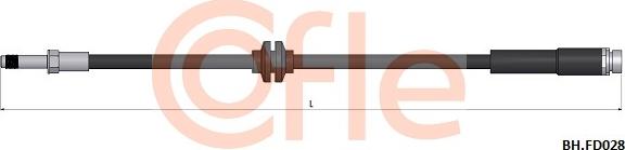 Cofle 92.BH.FD028 - Тормозной шланг autospares.lv