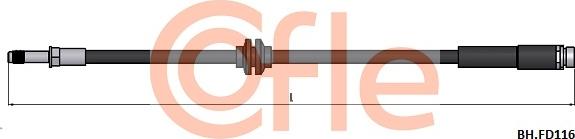 Cofle 92.BH.FD116 - Тормозной шланг autospares.lv