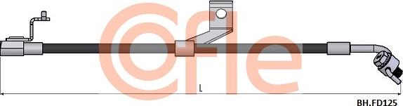 Cofle 92.BH.FD125 - Тормозной шланг autospares.lv