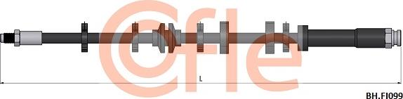 Cofle 92.BH.FI099 - Тормозной шланг autospares.lv