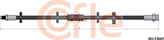 Cofle 92.BH.FI047 - Тормозной шланг autospares.lv