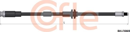 Cofle 92.BH.FI069 - Тормозной шланг autospares.lv