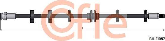 Cofle 92.BH.FI087 - Тормозной шланг autospares.lv