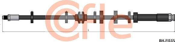 Cofle 92.BH.FI115 - Тормозной шланг autospares.lv