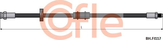 Cofle 92.BH.FI117 - Тормозной шланг autospares.lv