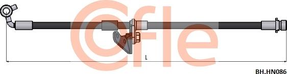 Cofle 92.BH.HN086 - Тормозной шланг autospares.lv