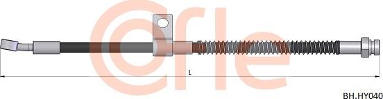 Cofle 92.BH.HY040 - Тормозной шланг autospares.lv