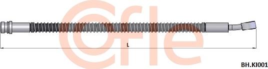 Cofle 92.BH.KI001 - Тормозной шланг autospares.lv