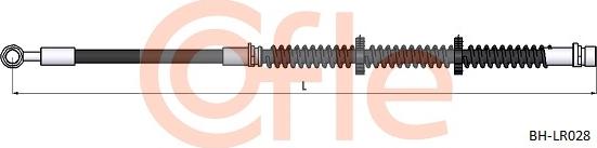 Cofle 92.BH.LR028 - Тормозной шланг autospares.lv