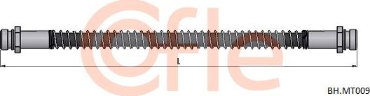 Cofle 92.BH.MT009 - Тормозной шланг autospares.lv