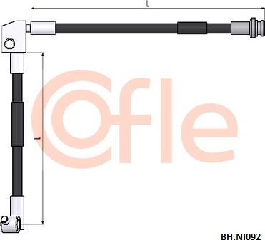 Cofle 92.BH.NI092 - Тормозной шланг autospares.lv