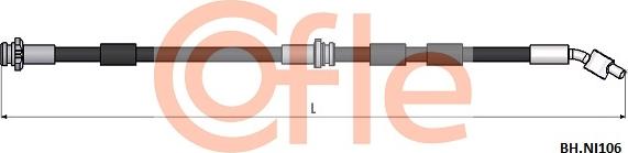 Cofle 92.BH.NI106 - Тормозной шланг autospares.lv