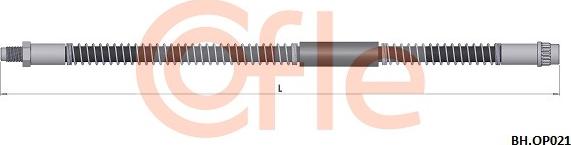 Cofle 92.BH.OP021 - Тормозной шланг autospares.lv